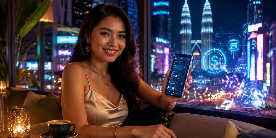 Pengguna memainkan kasino mudah alih gen4 di Kuala Lumpur